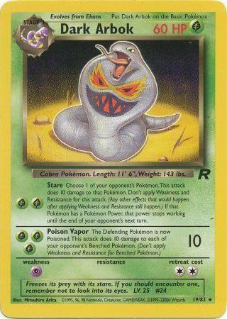 Dark Arbok 019/082 - Team Rocket Unlimited - Rare