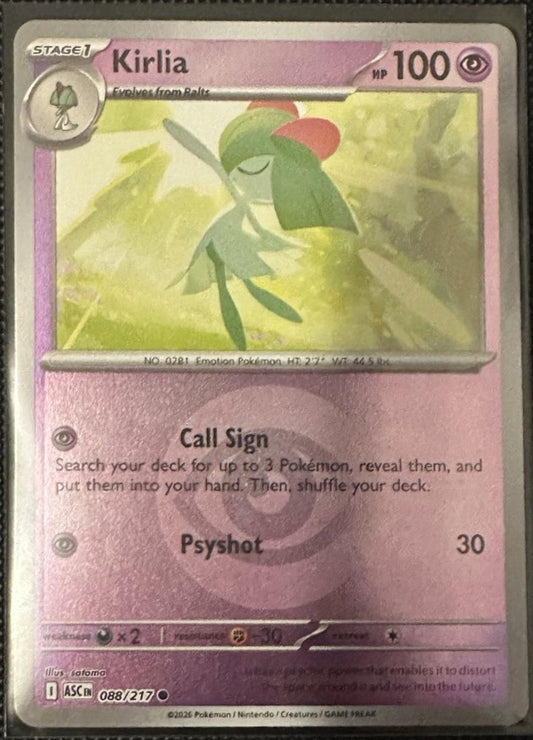 Kirlia (Love Ball) (88/null) - ME Ascended Heroes Reverse Holofoil - Common