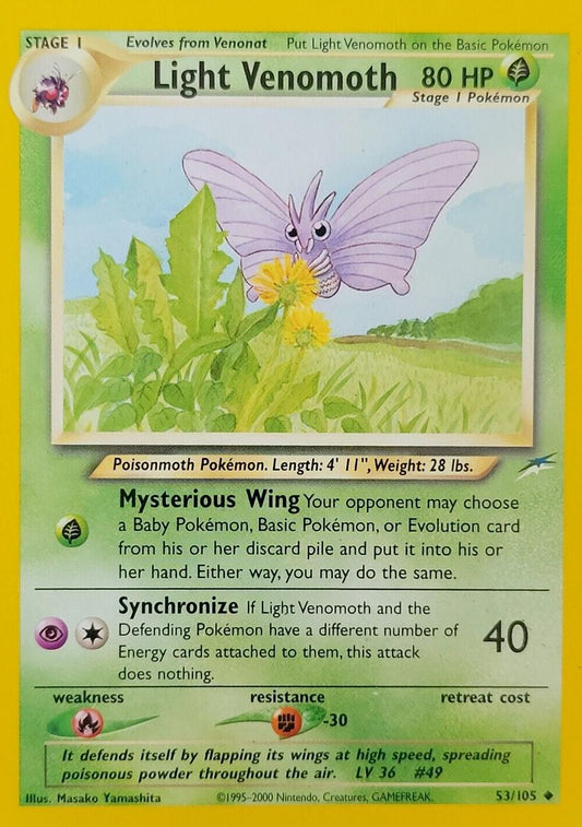 Light Venomoth 053/105 - Neo Destiny Unlimited - Uncommon