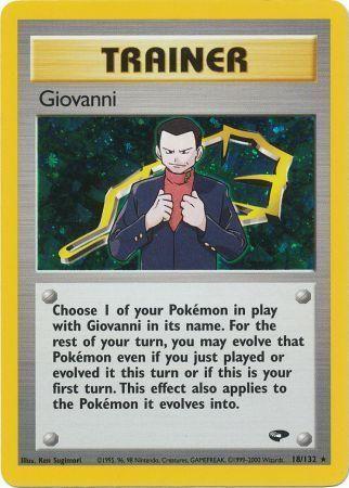 Giovanni 018/132 - Gym Challenge Unlimited Holofoil - Holo Rare