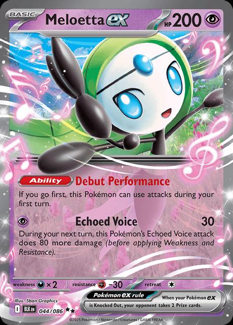 Meloetta ex (44/086) - SV Black Bolt Holofoil - Double Rare