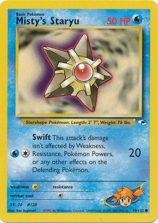 Misty's Staryu 090/132 - Gym Heroes Unlimited - Common