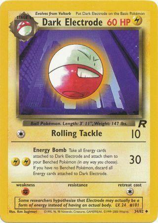 Dark Electrode 034/082 - Team Rocket Unlimited - Uncommon