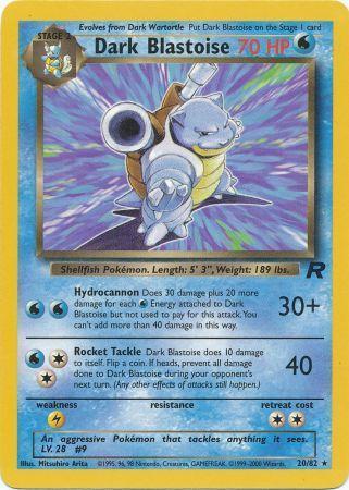 Dark Blastoise 020/082 - Team Rocket Unlimited - Rare