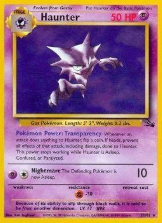Haunter 021/062 - Fossil Unlimited - Rare
