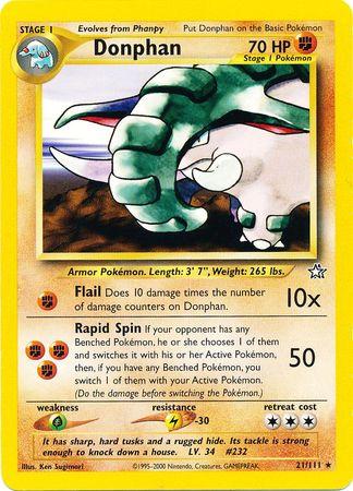 Donphan 021/111 - Neo Genesis Unlimited - Rare