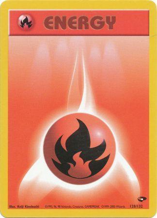 Fire Energy 128/132 - Gym Challenge Unlimited - Common