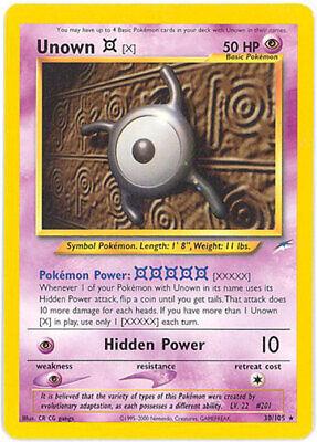 Unown [X] 030/105 - Neo Destiny Unlimited - Rare