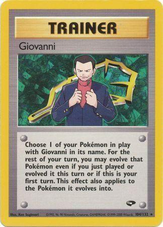 Giovanni 104/132 - Gym Challenge Unlimited - Rare