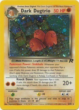 Dark Dugtrio 006/082 - Team Rocket Unlimited Holofoil - Holo Rare