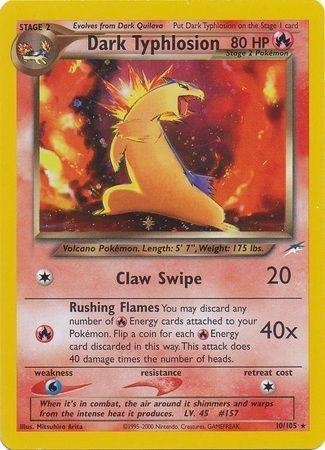 Dark Typhlosion 010/105 - Neo Destiny Unlimited Holofoil - Holo Rare