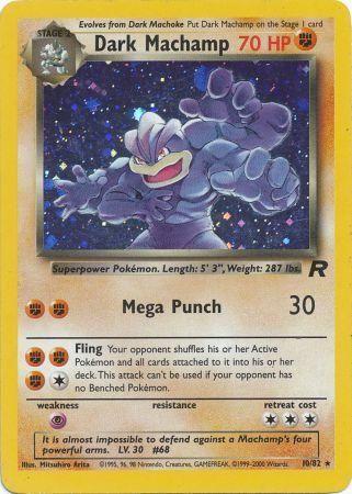 Dark Machamp 010/082 - Team Rocket Unlimited Holofoil - Holo Rare