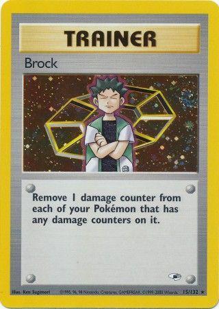 Brock 015/132 - Gym Heroes Unlimited Holofoil - Holo Rare