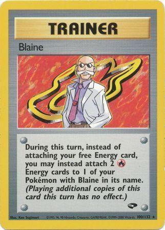 Blaine 100/132 - Gym Challenge Unlimited - Rare