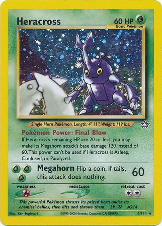 Heracross 006/111 - Neo Genesis Unlimited Holofoil - Holo Rare