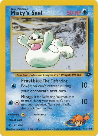 Misty's Seel 091/132 - Gym Challenge Unlimited - Common