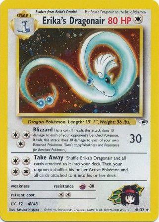 Erika's Dragonair 004/132 - Gym Heroes Unlimited Holofoil - Holo Rare