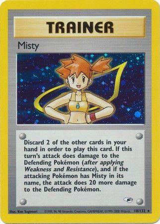 Misty 018/132 - Gym Heroes Unlimited Holofoil - Holo Rare