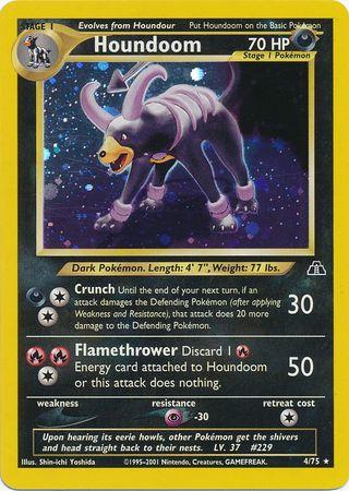 Houndoom 004/075 - Neo Discovery Unlimited Holofoil - Holo Rare