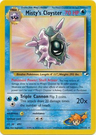 Misty's Cloyster 029/132 - Gym Heroes Unlimited - Rare