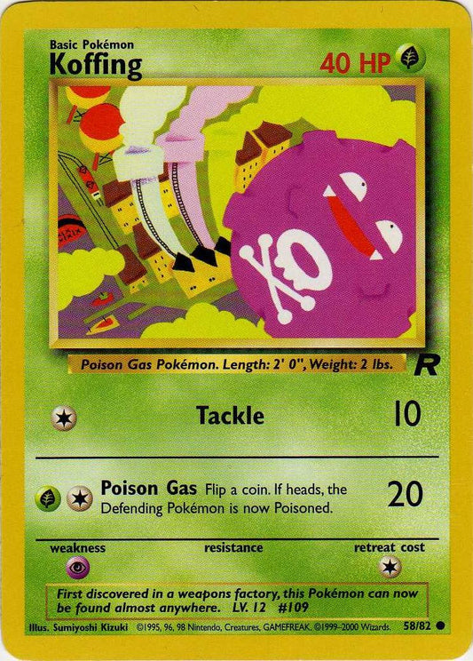 Koffing 058/082 - Team Rocket Unlimited - Common