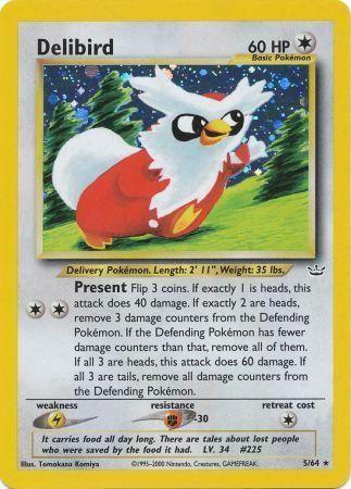 Delibird 005/064 - Neo Revelation Unlimited Holofoil - Holo Rare