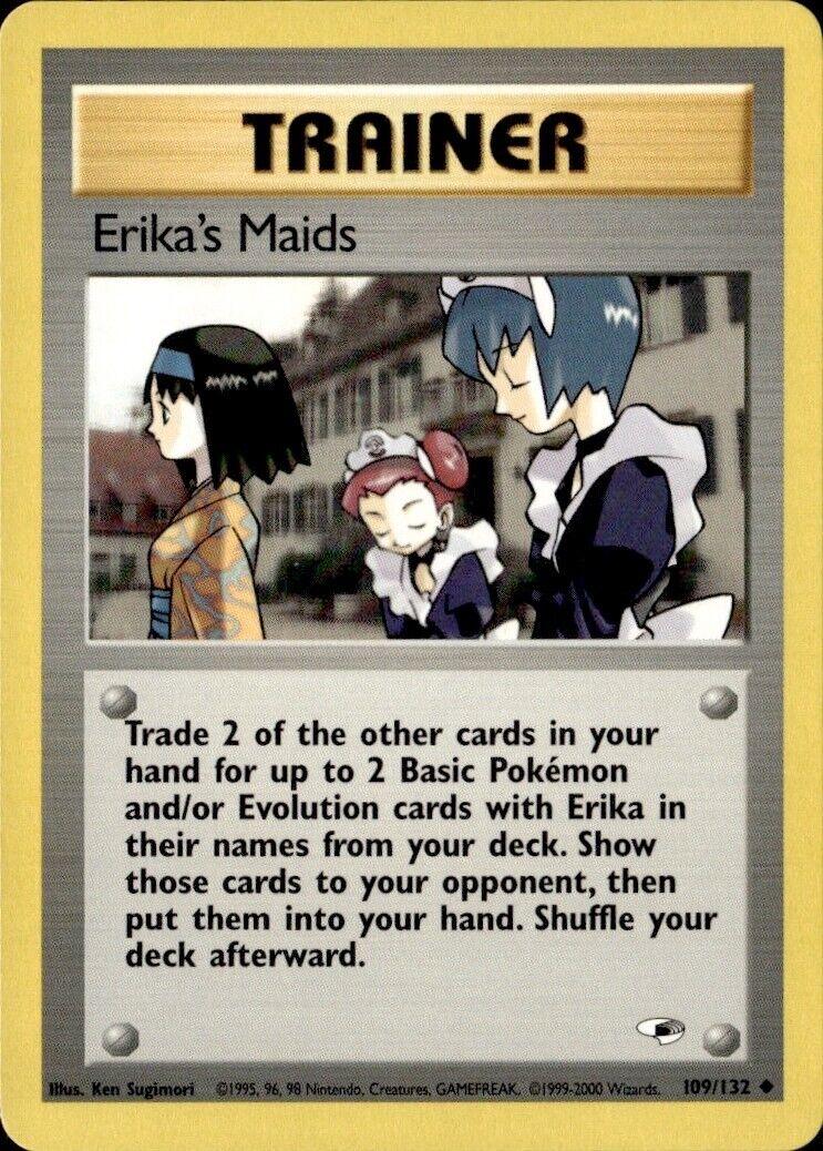 Erika's Maids 109/132 - Gym Heroes Unlimited - Uncommon