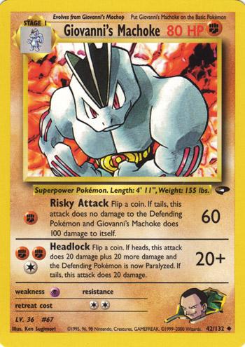 Giovanni's Machoke 042/132 - Gym Challenge Unlimited - Uncommon