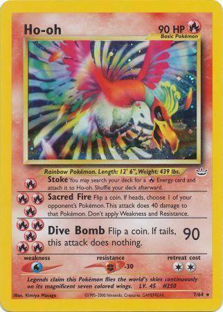 Ho-Oh 007/064 - Neo Revelation Unlimited Holofoil - Holo Rare