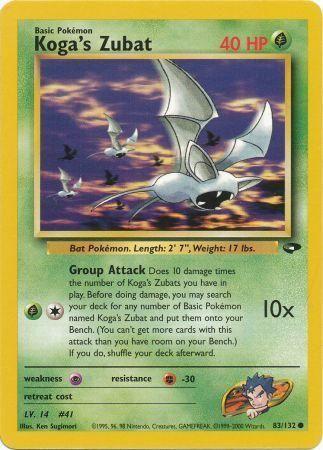 Koga's Zubat 083/132 - Gym Challenge Unlimited - Common
