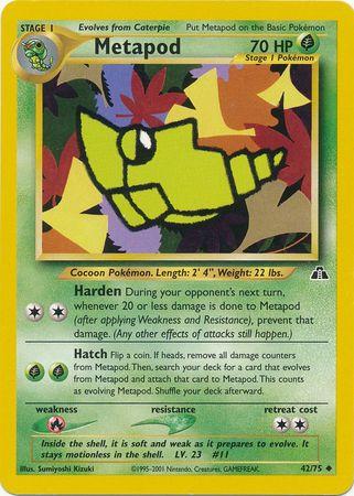 Metapod (42/75) - Neo Discovery Unlimited - Uncommon
