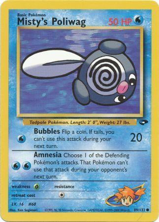 Misty's Poliwag 089/132 - Gym Challenge Unlimited - Common