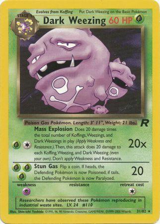 Dark Weezing 031/082 - Team Rocket Unlimited - Rare