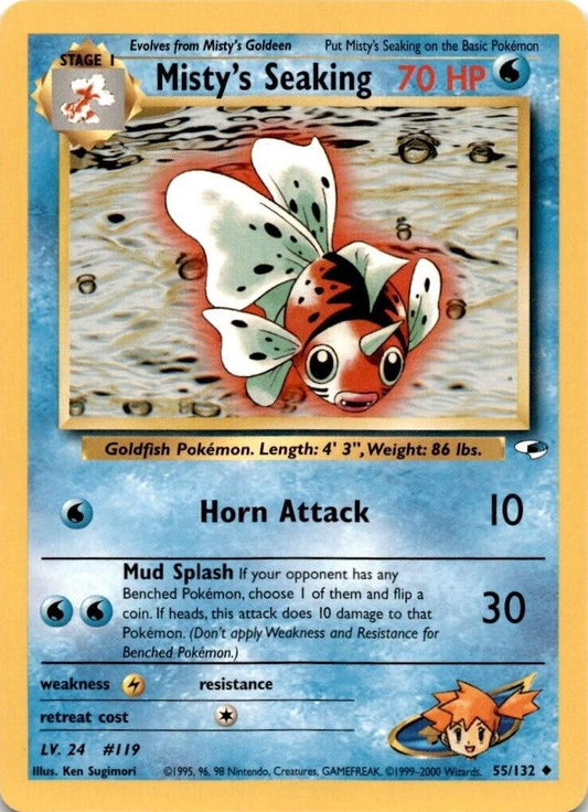 Misty's Seaking 055/132 - Gym Heroes Unlimited - Uncommon