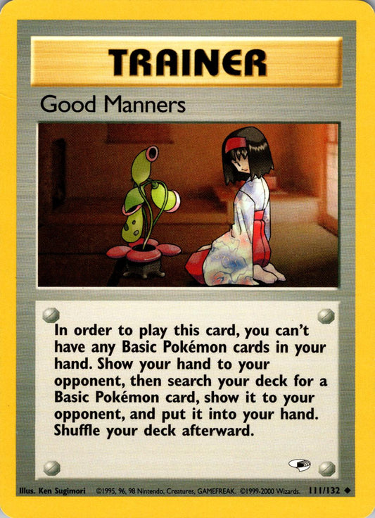 Good Manners 111/132 - Gym Heroes Unlimited - Uncommon