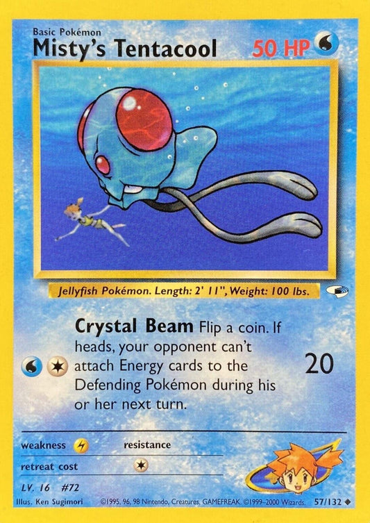 Misty's Tentacool 057/132 - Gym Heroes Unlimited - Uncommon