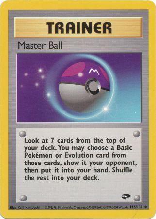 Master Ball 116/132 - Gym Challenge Unlimited - Uncommon