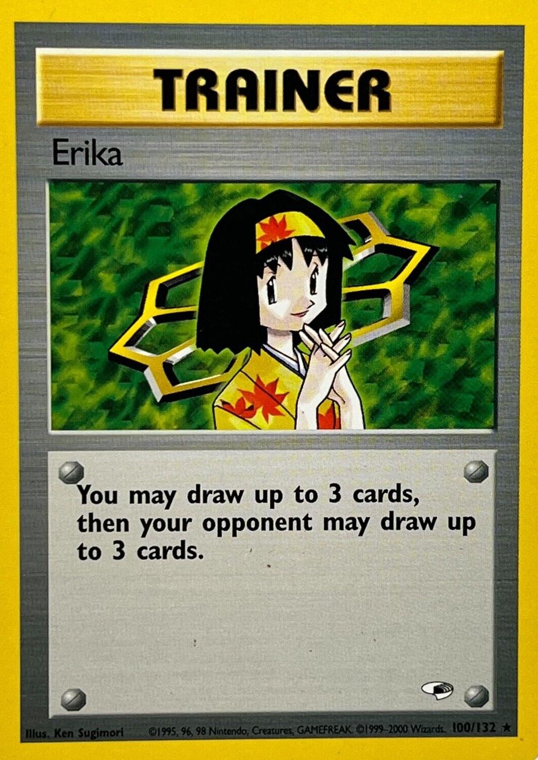 Erika 100/132 - Gym Heroes Unlimited - Rare
