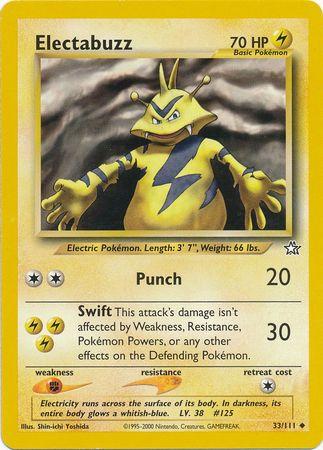 Electabuzz 033/111 - Neo Genesis Unlimited - Uncommon