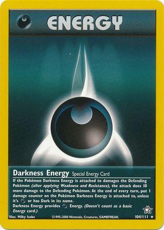 Darkness Energy 104/111 - Neo Genesis Unlimited - Rare