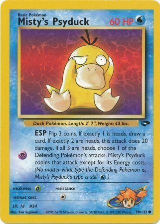 Misty's Psyduck 090/132 - Gym Challenge Unlimited - Common