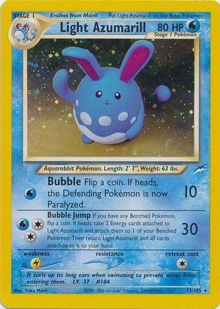 Light Azumarill 013/105 - Neo Destiny Unlimited Holofoil - Holo Rare