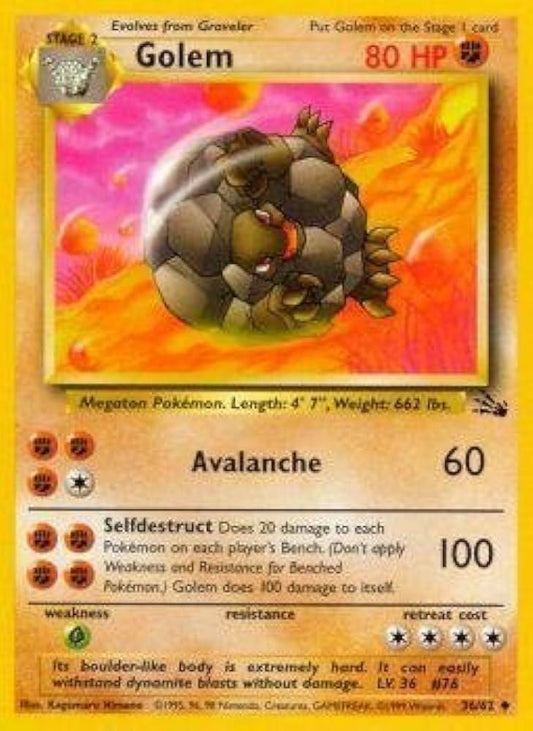 Golem 036/062 - Fossil Unlimited - Uncommon
