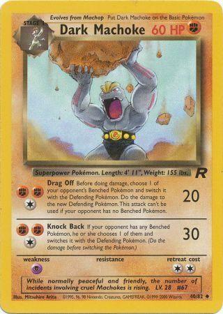 Dark Machoke 040/082 - Team Rocket Unlimited - Uncommon