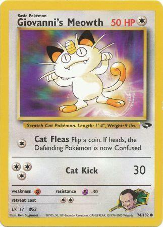 Giovanni's Meowth (74/132) - Gym Challenge Unlimited - Common