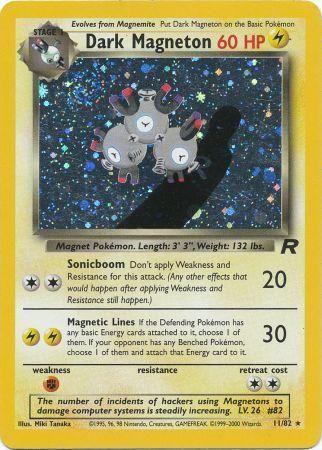 Dark Magneton 011/082 - Team Rocket Unlimited Holofoil - Holo Rare