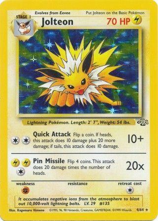 Jolteon 004/064 - Jungle Unlimited Holofoil - Holo Rare