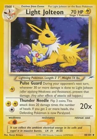 Light Jolteon 048/105 - Neo Destiny Unlimited - Uncommon