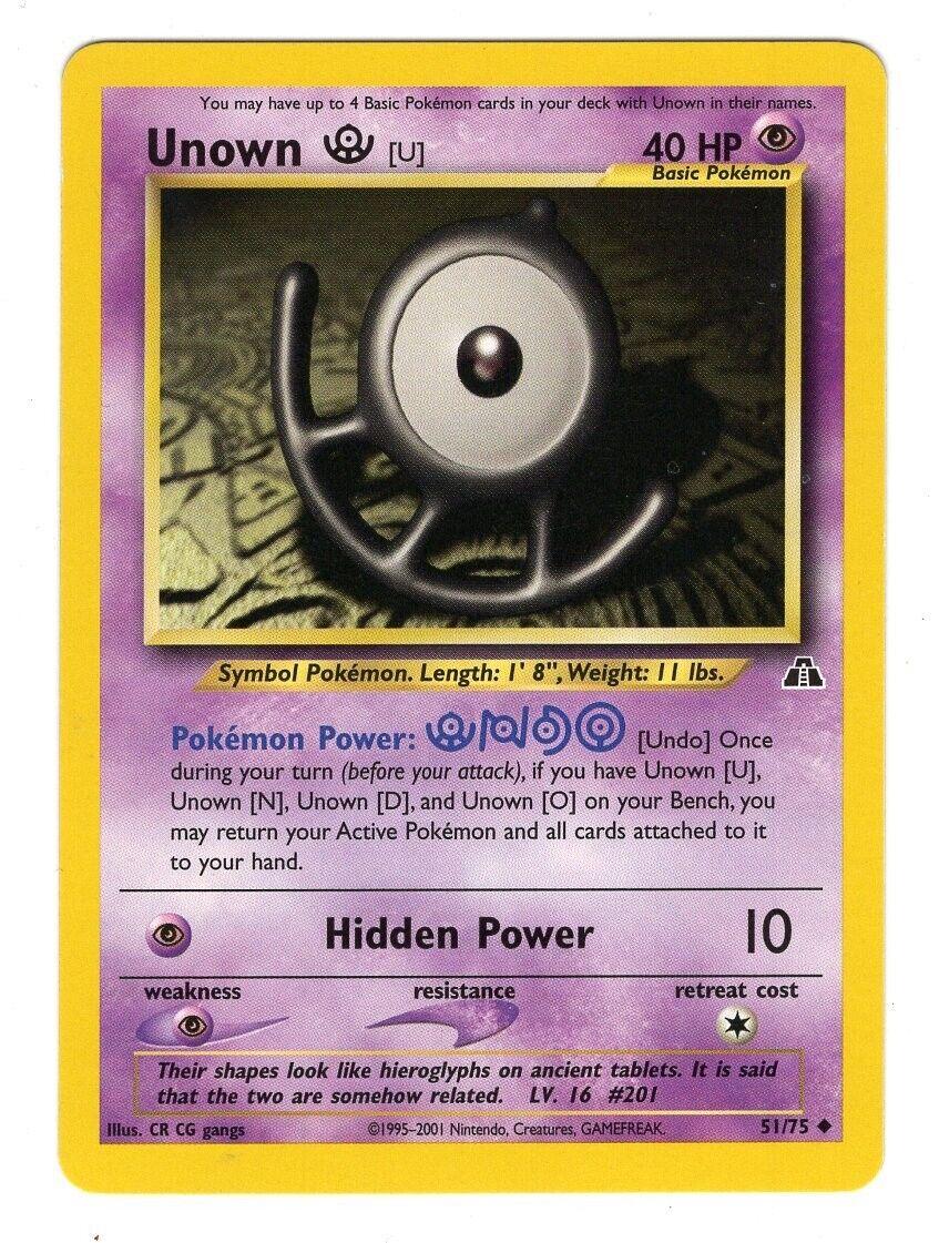 Unown [U] 051/075 - Neo Discovery Unlimited - Uncommon
