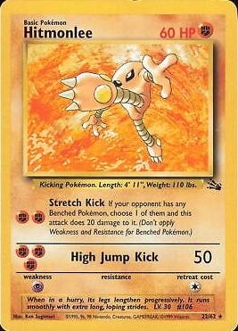 Hitmonlee 022/062 - Fossil Unlimited - Rare